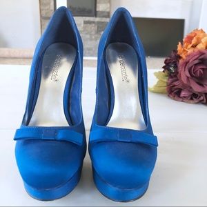 Blue party shoes